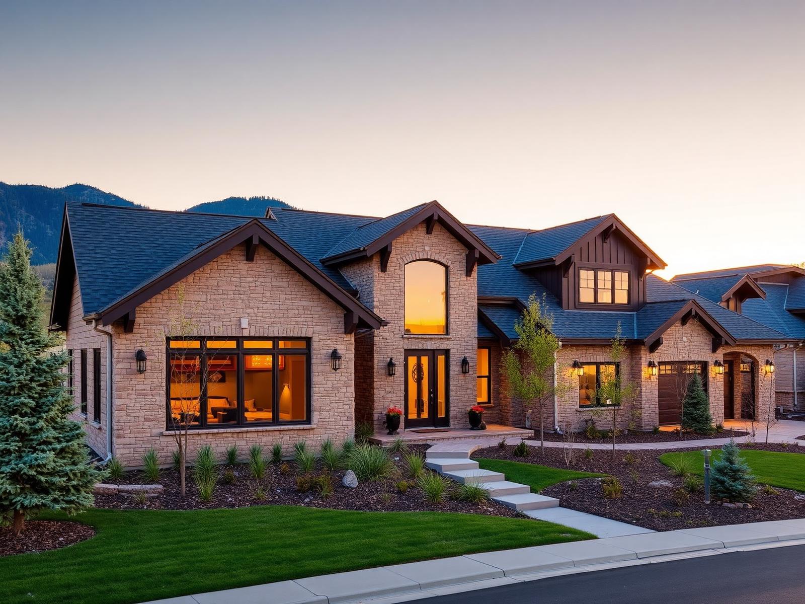 Modern Colorado home exterior